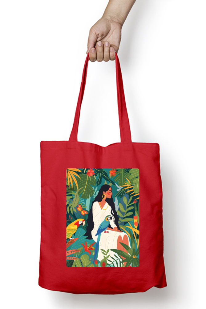 Woman of Paradise Zipped Tote Bag