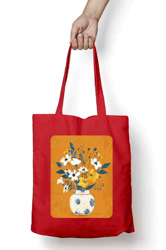 The Flower Vase Zipped Tote Bag