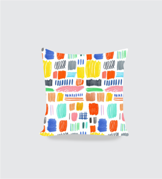 Scribble Away Boho Cushion cover