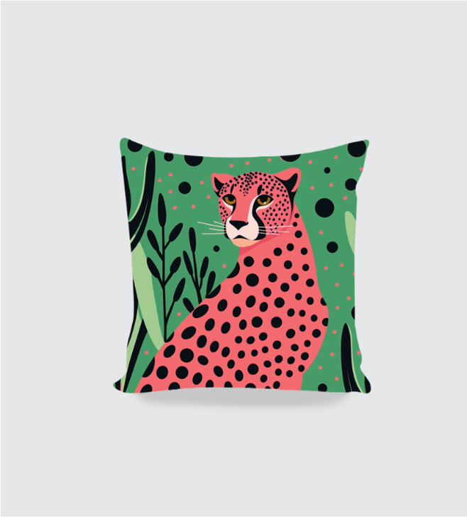 Cheetah Print Boho Cushion cover