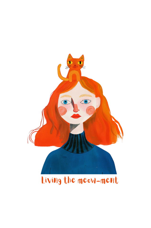 Living The Meow-ment Oversized Tshirt