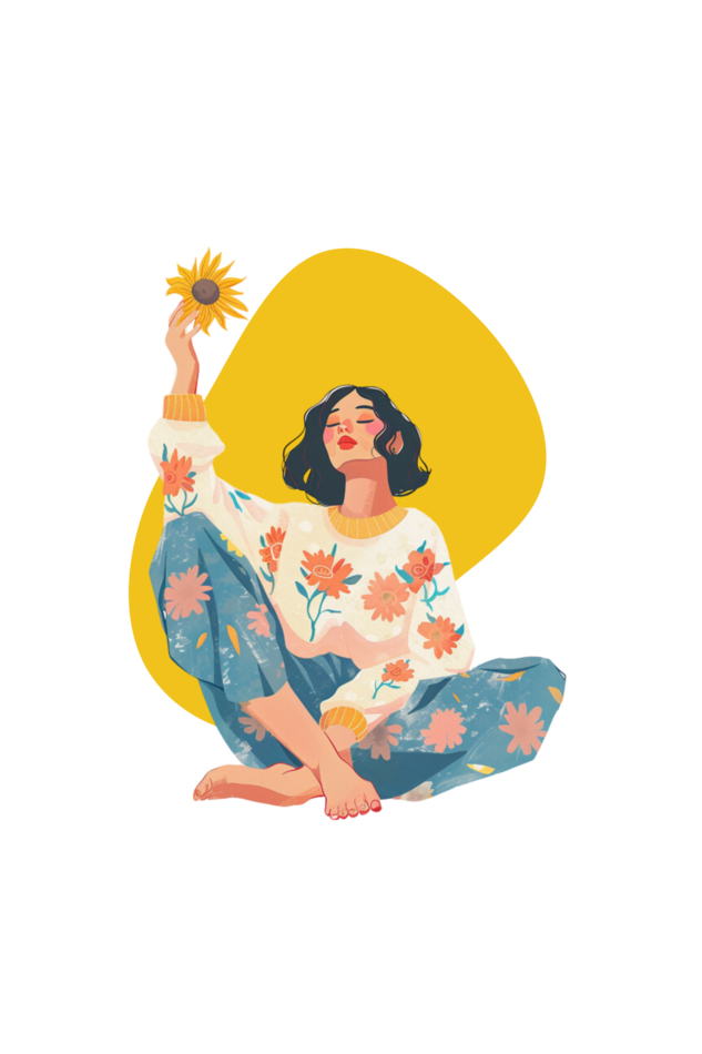 Sunflower Girl Oversized Tshirt