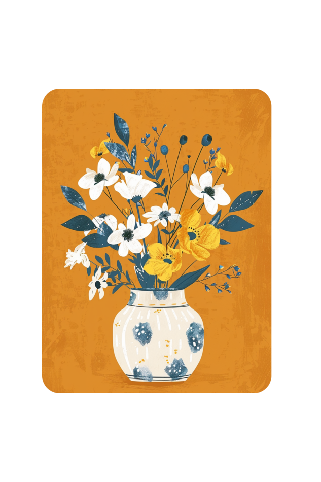 The Flower Vase Zipped Tote Bag