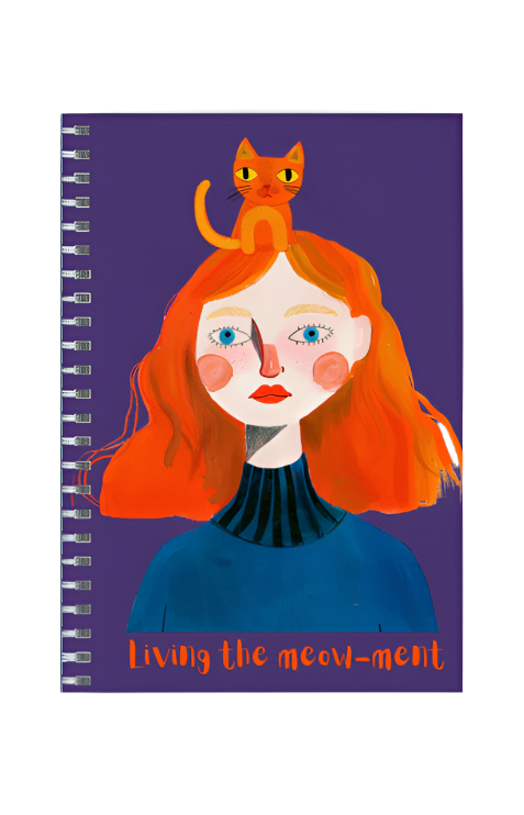Cat & Me A5 Unruled Notebook Diary
