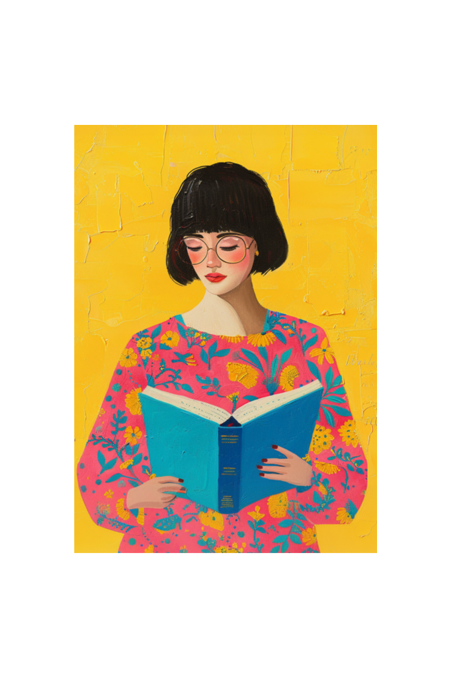 🌸The Book Reader🌸 Boho Wall Art