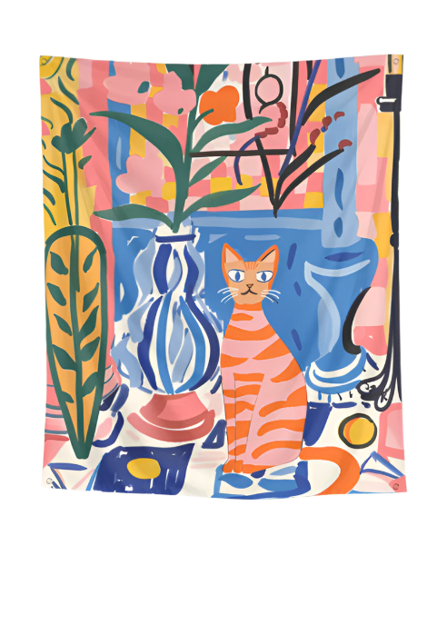 Catitude Wall Art Tapestry