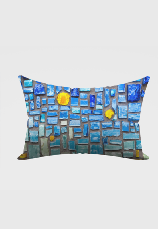 Mosaic Print Pillow Cover