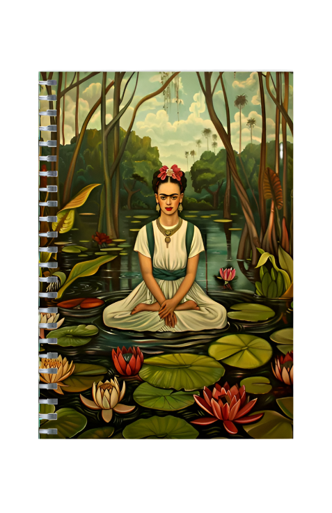 Frida Buddha A5 Unruled Notebook Diary