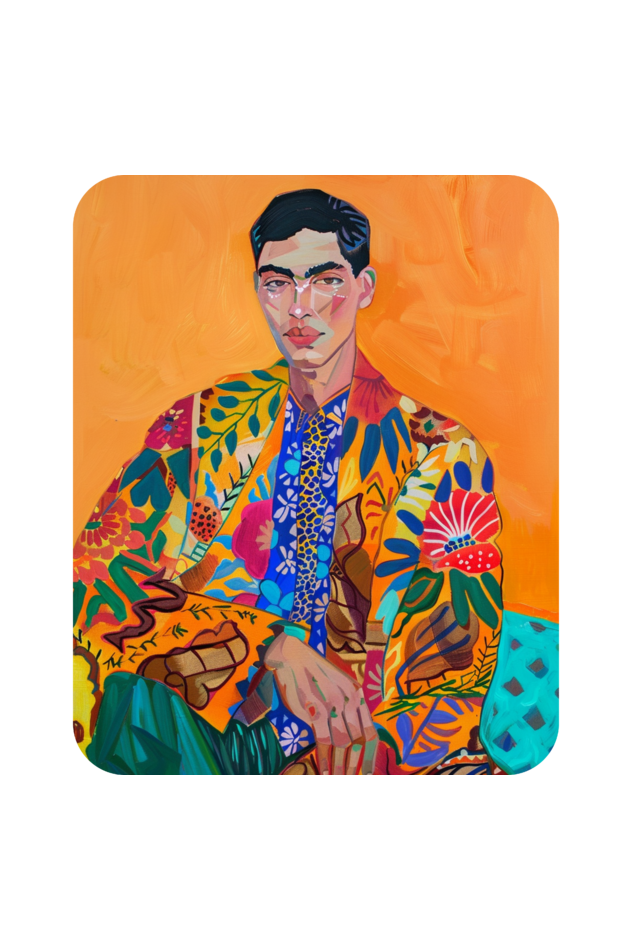The Boho Man Large Zipped Tote Bag