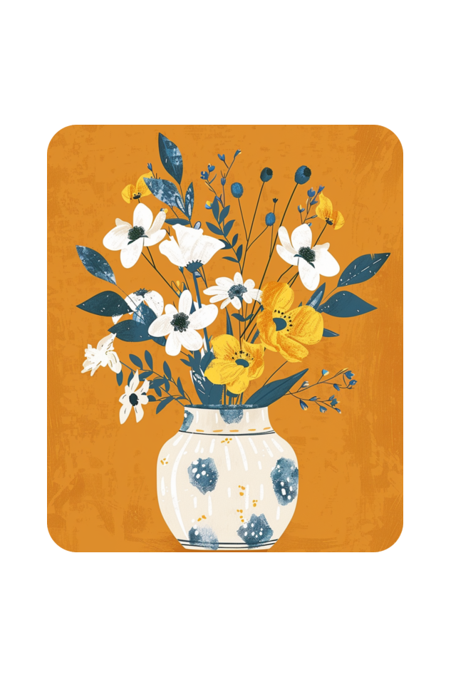 The Flower Vase Large Zipped Tote Bag