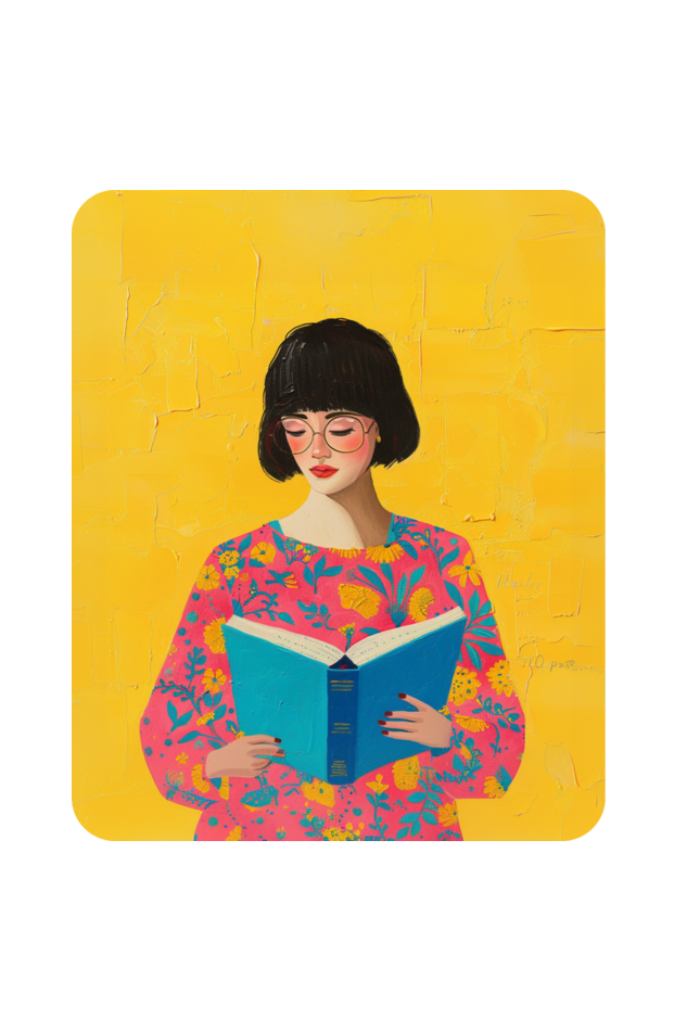 The Book Lover Large Zipped Tote Bag