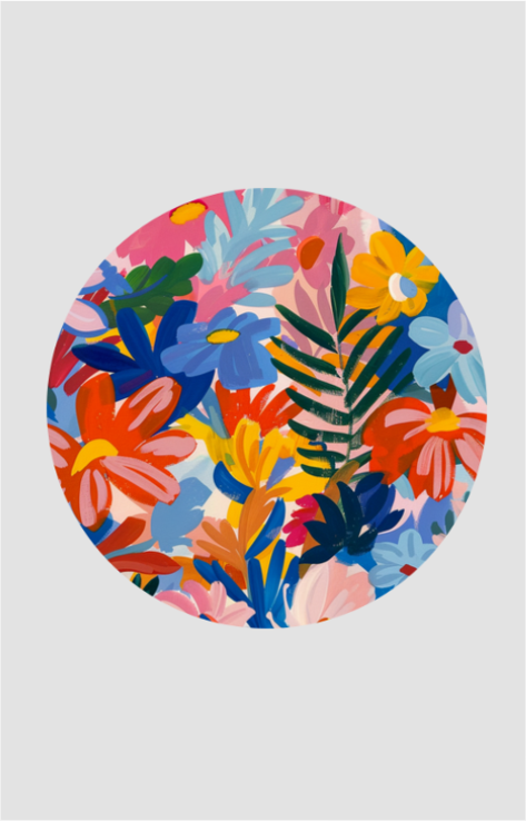 🌷 Chic Floral Coaster – Boho Elegance 🌷