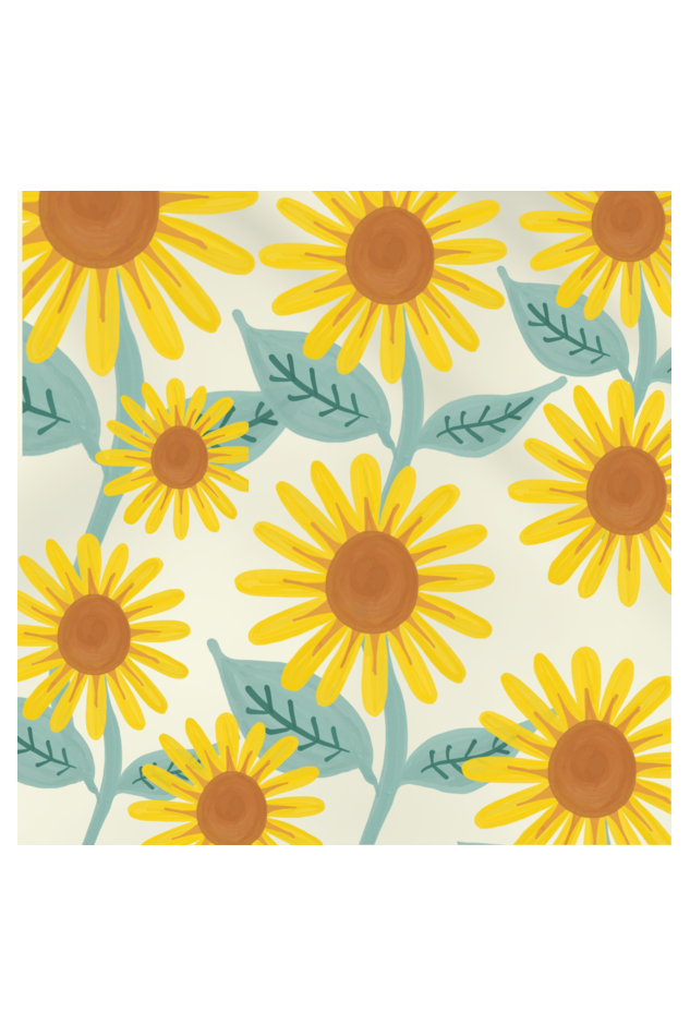 Yellow Floral Framed Art