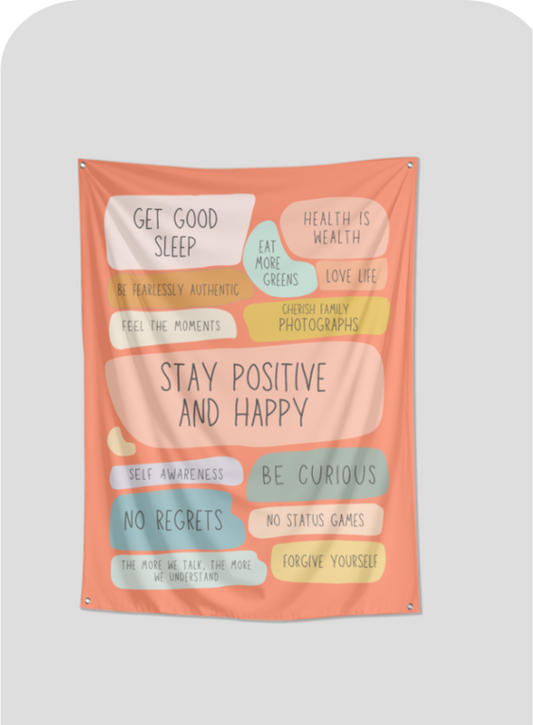 Positive Vibes Tapestry 26*36