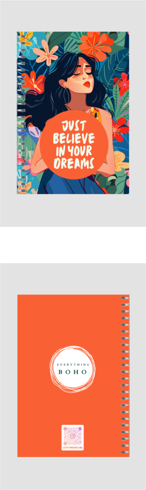 Believe in Your Dreams A5 Unruled Notebook