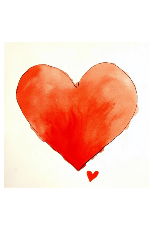 Mom and Baby Heart Wall Art