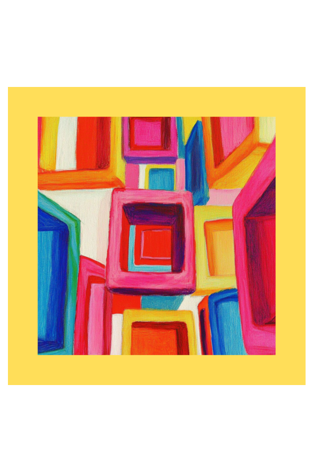 Abstract Multicolor Boho Art