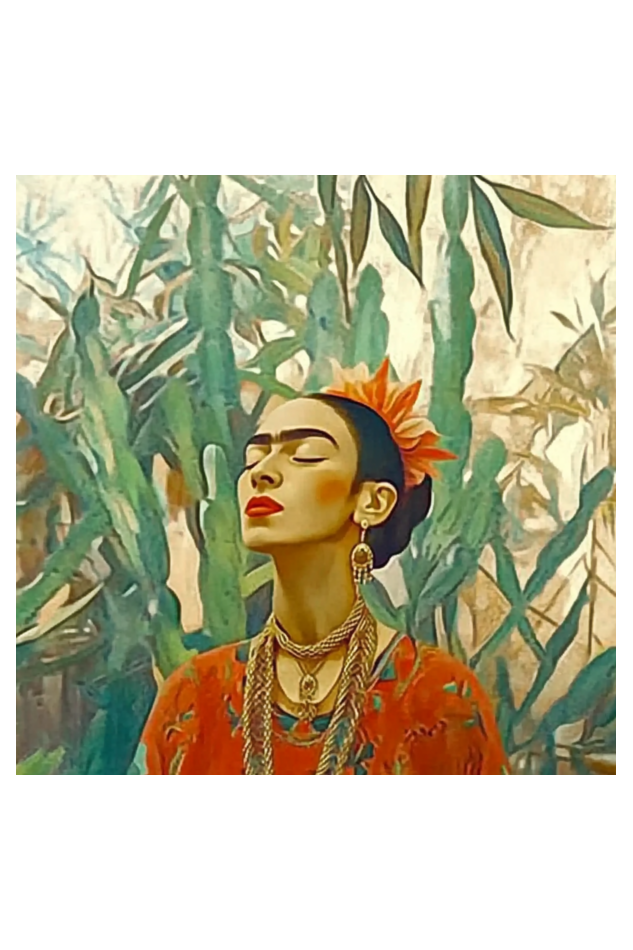 Frida With Trees Boho Wall Art