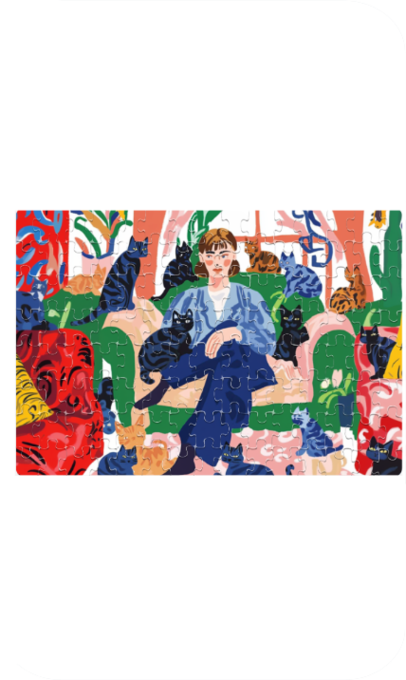 The Cat Mom 120 Piece Jigsaw Puzzle