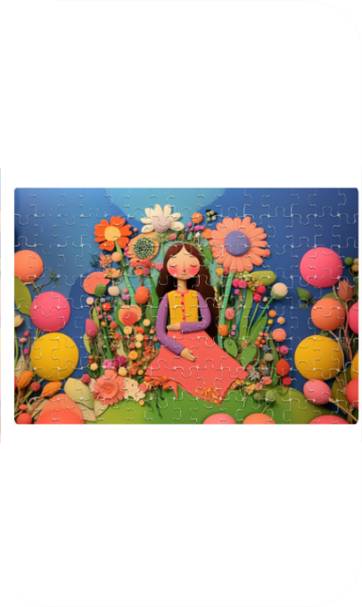 The Little Boho Girl 120 Piece Jigsaw Puzzle