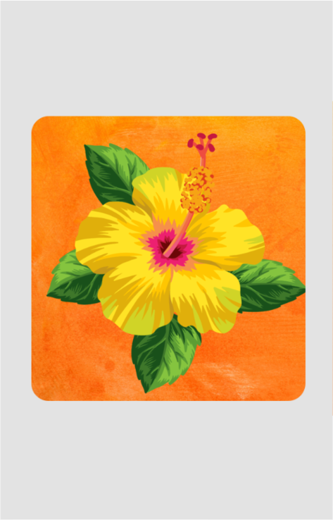 Hibiscus BeautyTable Coaster