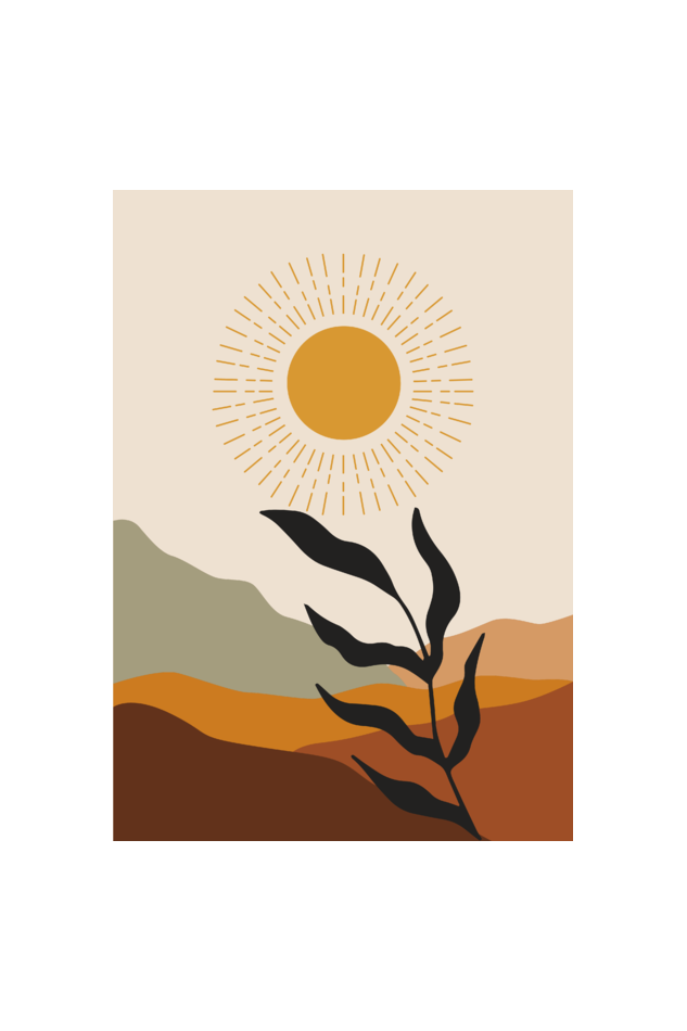 Desert Abstract Boho Wall Art