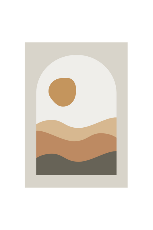 Desert Abstract Boho Wall Art