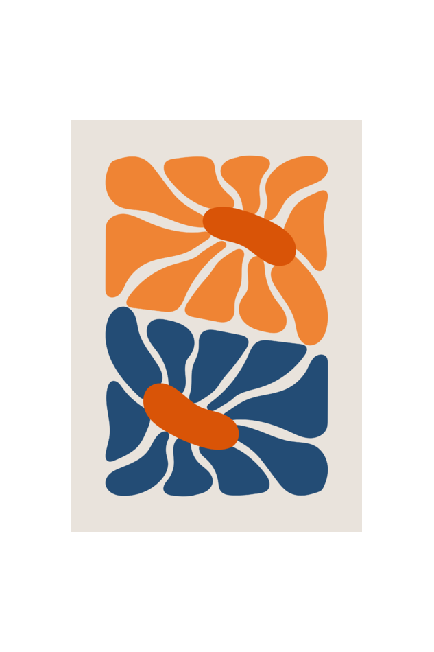 Floral Abstract Boho Wall Art