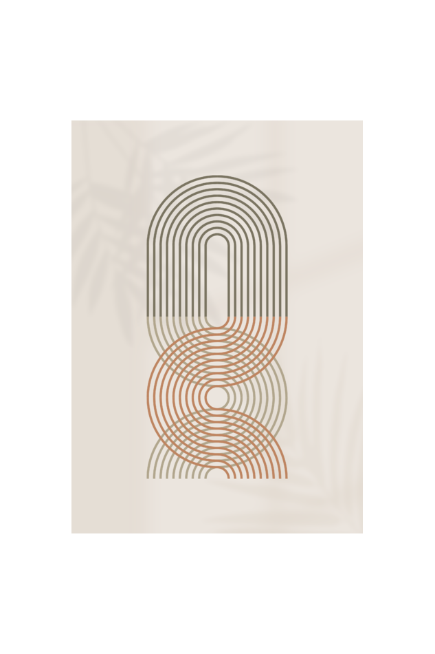 Curves Abstract Boho Wall Art