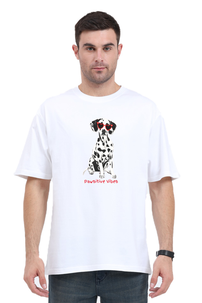Pawsitive vibes Oversized Tshirt