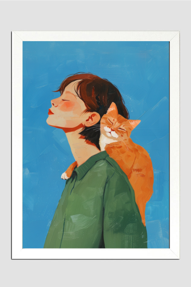 🌸Cat & Me🌸Wall Art