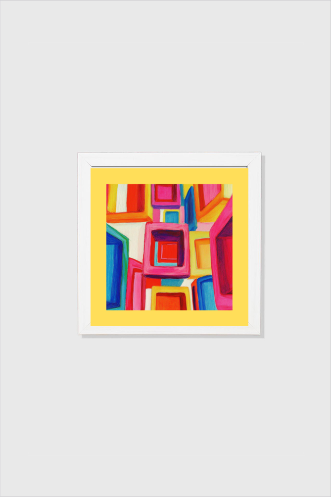 Abstract Multicolor Boho Art