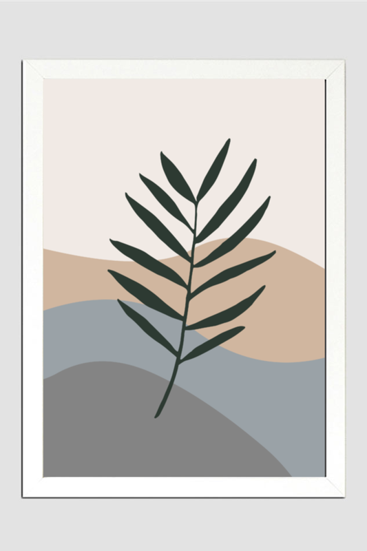 Leaves Abstract Boho Wall Art