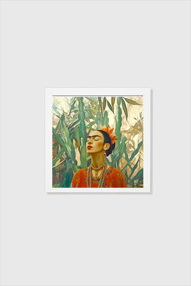 Frida With Trees Boho Wall Art
