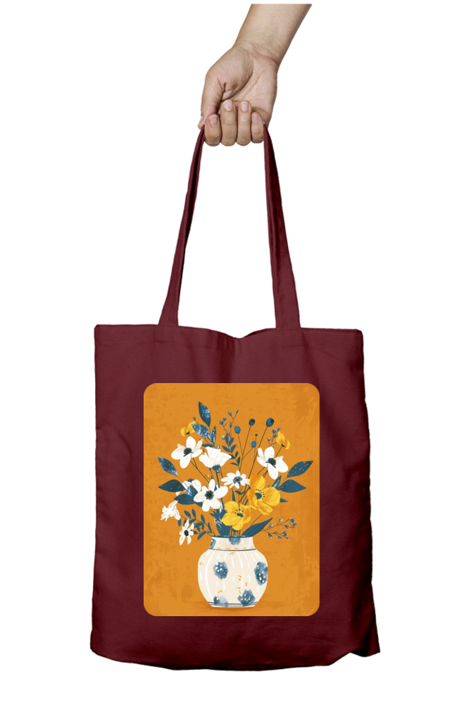 The Flower Vase Zipped Tote Bag