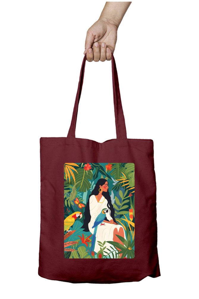 Woman of Paradise Zipped Tote Bag