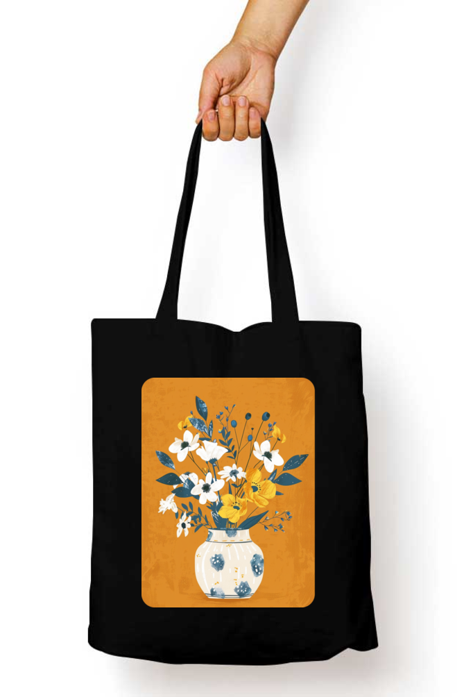 The Flower Vase Zipped Tote Bag