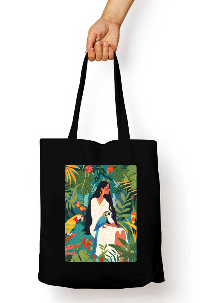 Woman of Paradise Zipped Tote Bag