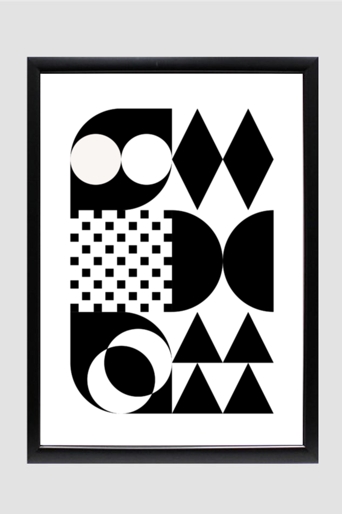 Black & White Boho Wall Art