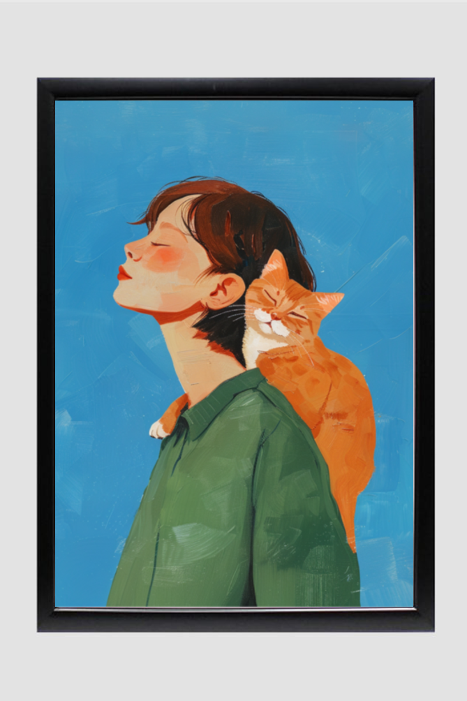 🌸Cat & Me🌸Wall Art