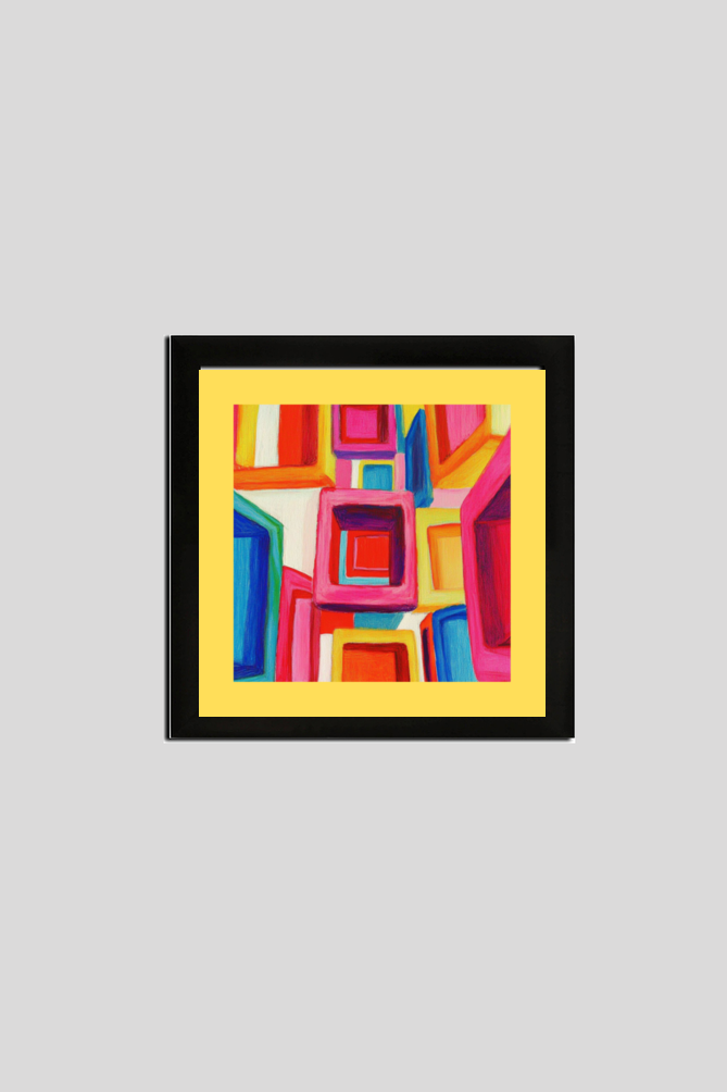 Abstract Multicolor Boho Art
