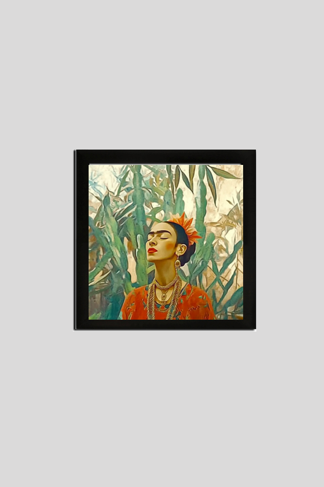 Frida With Trees Boho Wall Art