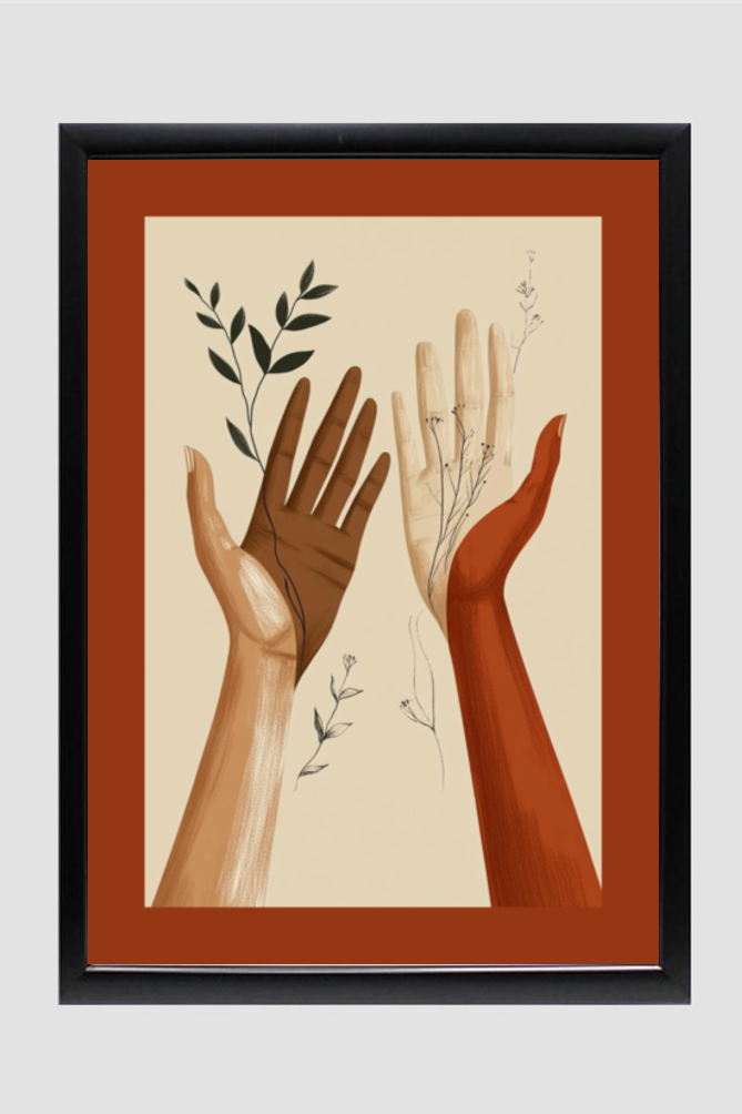 🌸The two Boho Hands🌸 Wall Art
