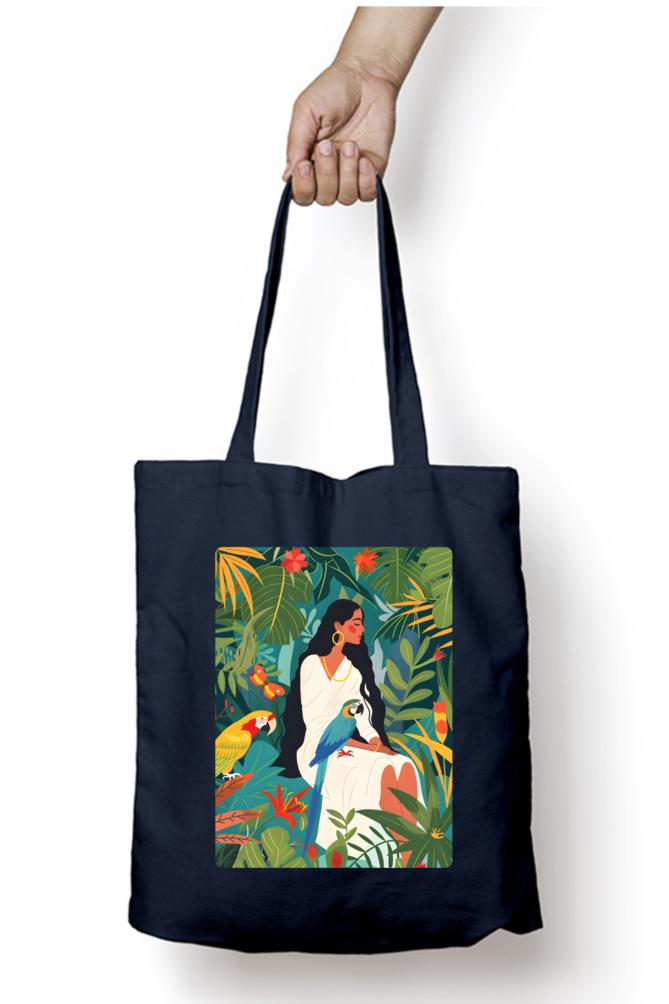 Woman of Paradise Zipped Tote Bag