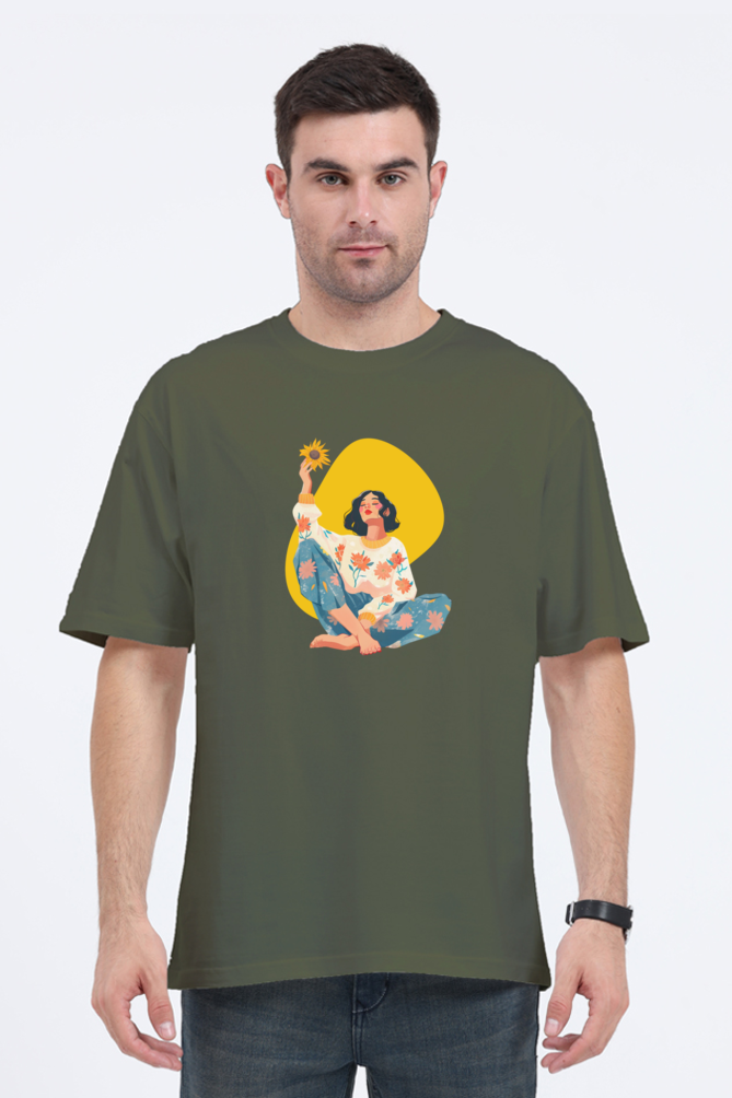 Sunflower Girl Oversized Tshirt