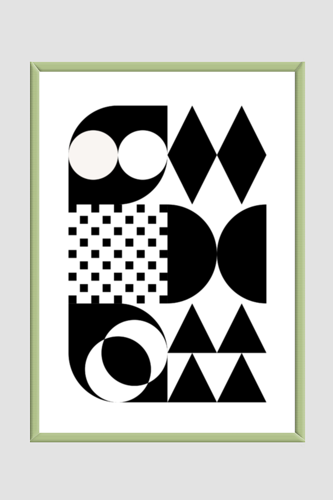 Black & White Boho Wall Art