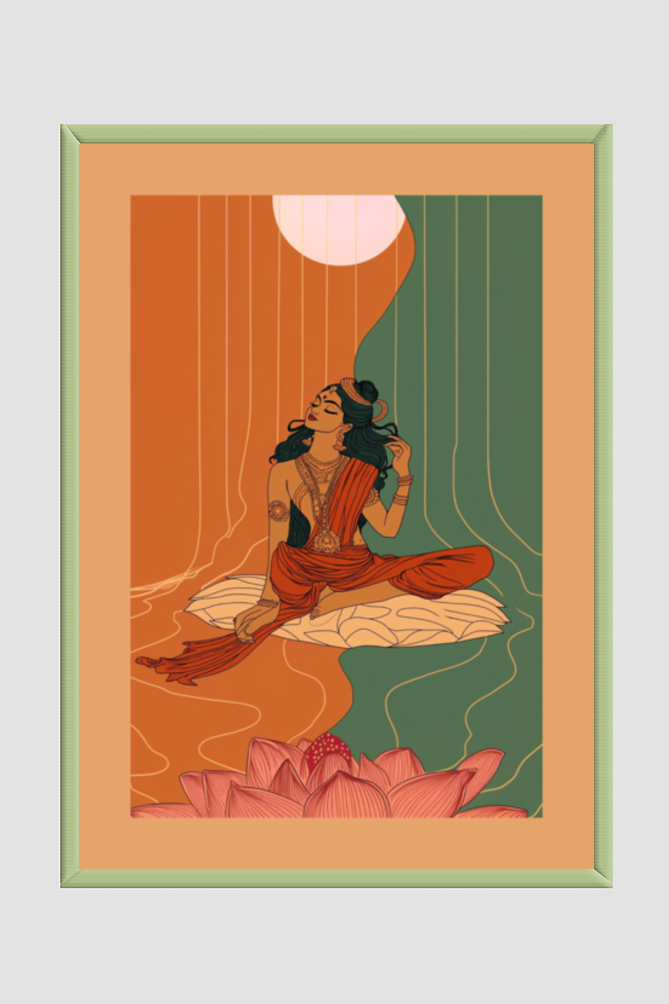 🌸The Bhagwati🌸 Boho Wall Art