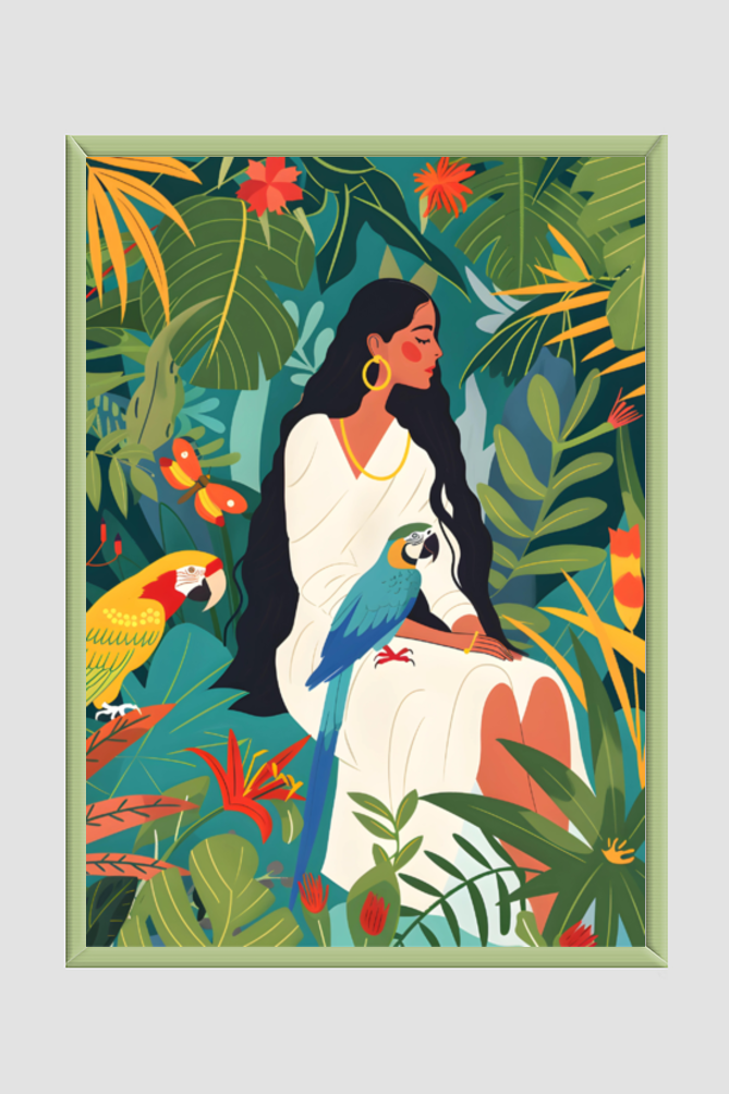 🌸Woman of Paradise🌸 Boho Wall Art