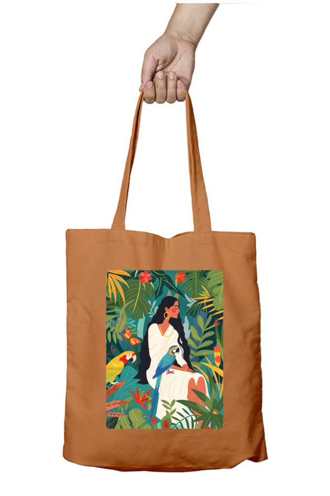 Woman of Paradise Zipped Tote Bag