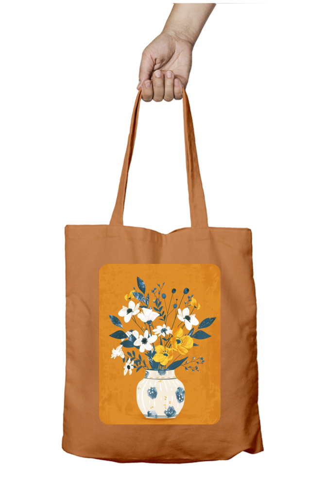 The Flower Vase Zipped Tote Bag